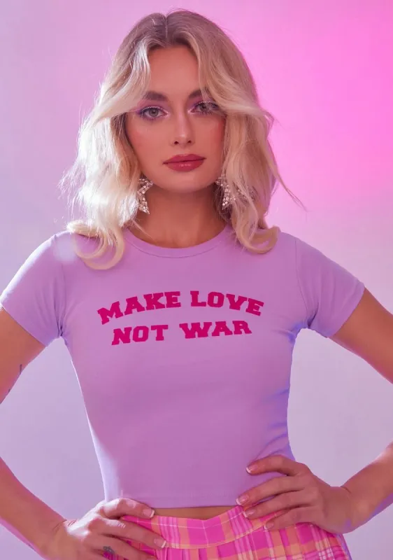 Make Love Not War Tee sold by Dolls Kill