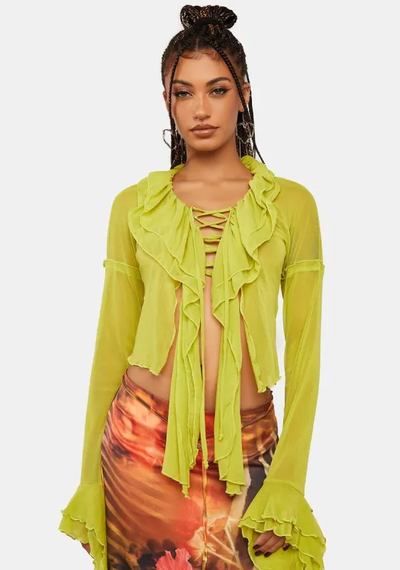 Flamenco Frill Blouse sold by Dolls Kill