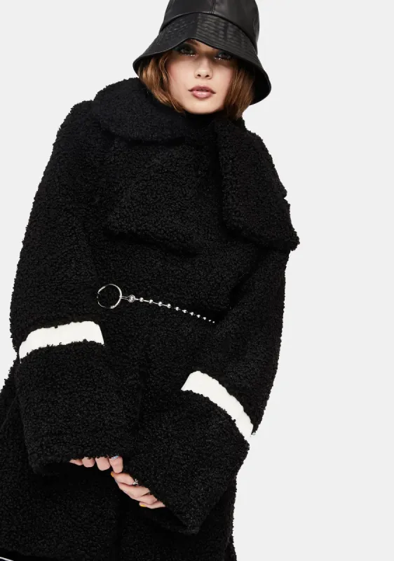 My Little Fluffy Bow Coat sold by Dolls Kill