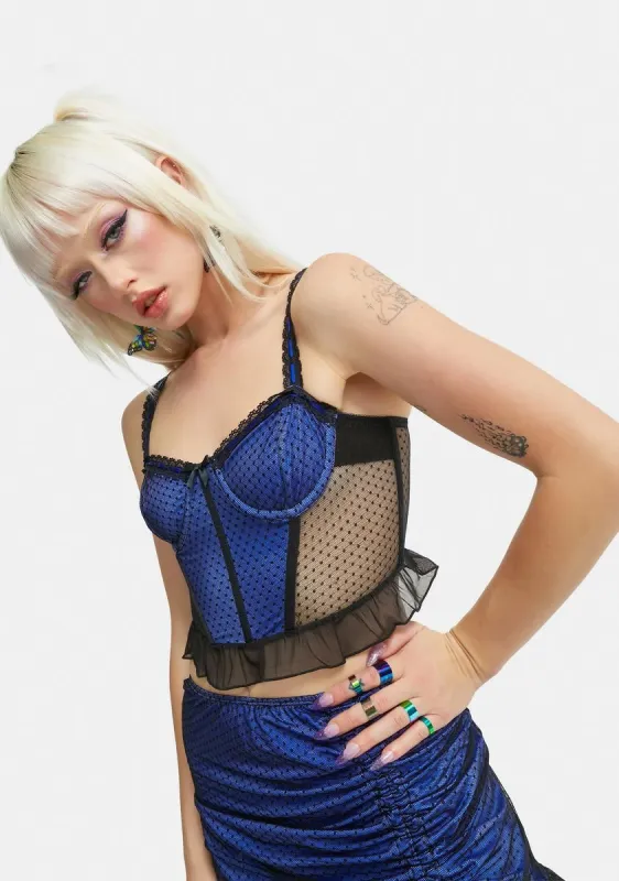 Instant Destiny Mesh Bustier Top sold by Dolls Kill