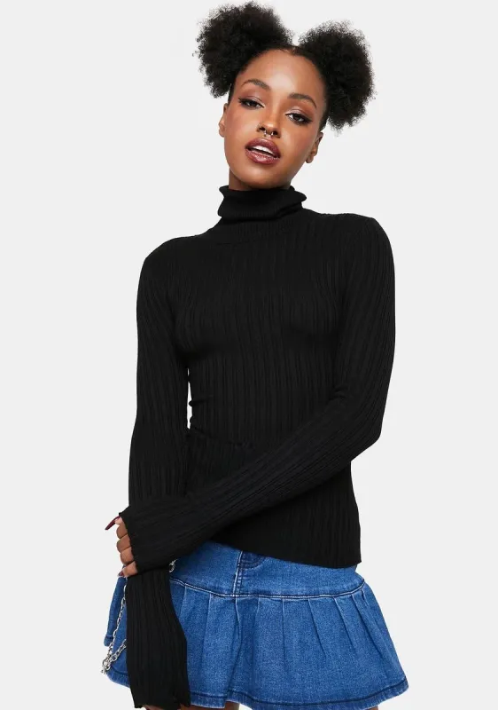 Dating Stories Ribbed Turtleneck sold by Dolls Kill