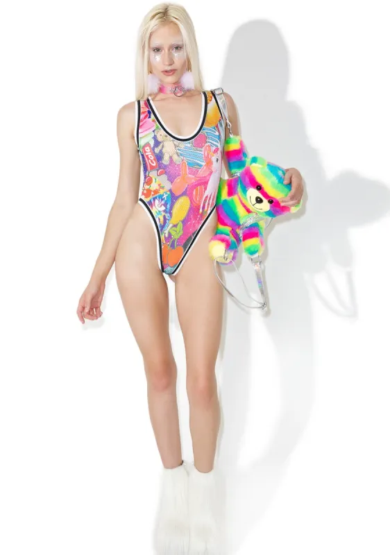 Da High Lyfe Graphic Bodysuit sold by Dolls Kill