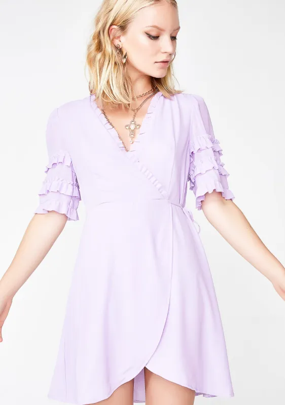 Smell The Roses Wrap Dress sold by Dolls Kill