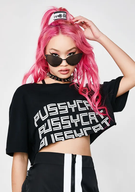 Easy Tiger Cropped Tee sold by Dolls Kill