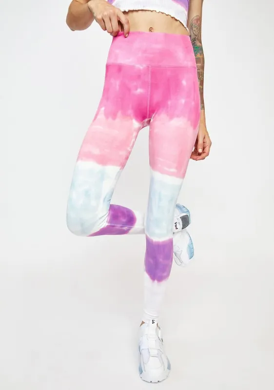 Seashell Tie Dye Love Sculpt Leggings sold by Dolls Kill
