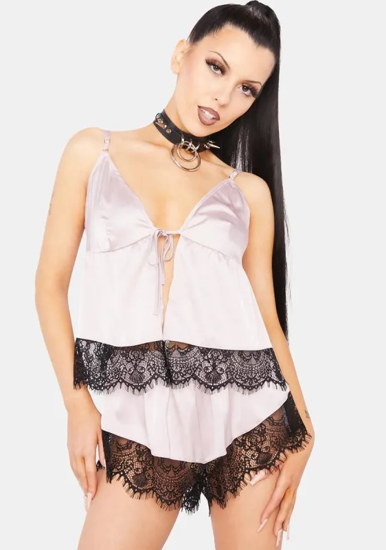 Alaia Caged Cami Pajama Top & Shorts sold by Dolls Kill