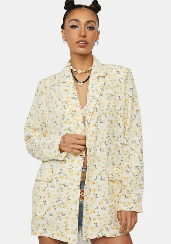Making Friends Floral Blazer sold by Dolls Kill