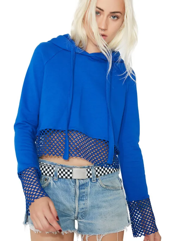 Playin’ Games Cropped Hoodie sold by Dolls Kill
