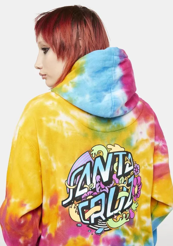Strange Dot Tie Dye Hoodie sold by Dolls Kill