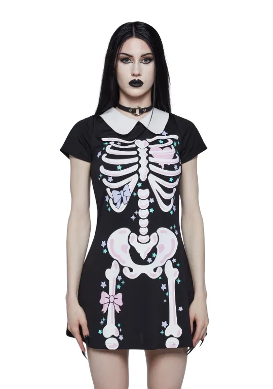 Rattle My Bones Mini Dress sold by Dolls Kill
