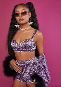 Wild At Heart Satin Bralette sold by Dolls Kill