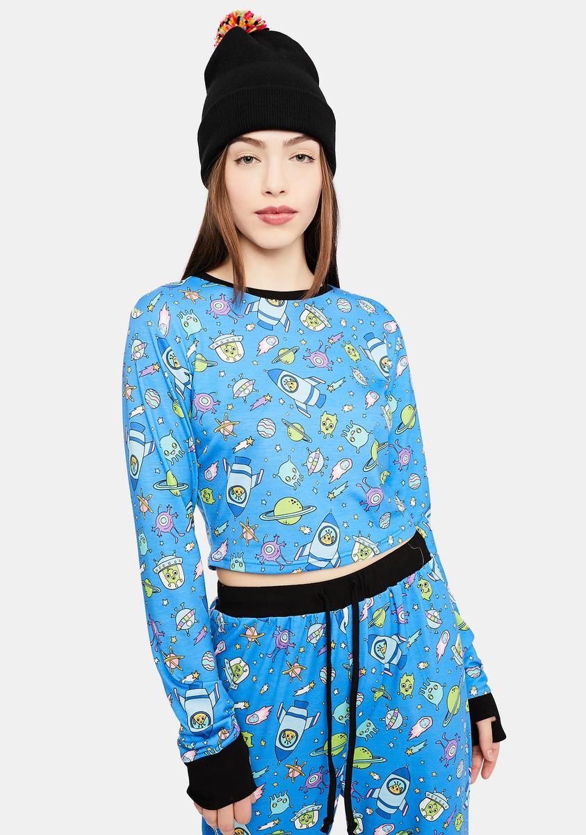 Whole New World Alien Print Top sold by Dolls Kill
