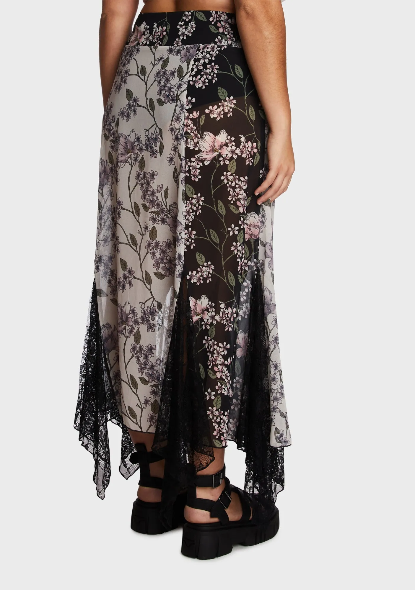 Plus Voice In A Bottle Maxi Skirt sold by Dolls Kill product image thumbnail 5