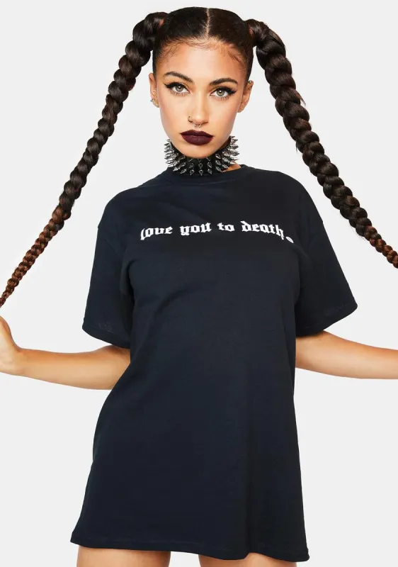 Love You To Death Graphic Tee sold by Dolls Kill