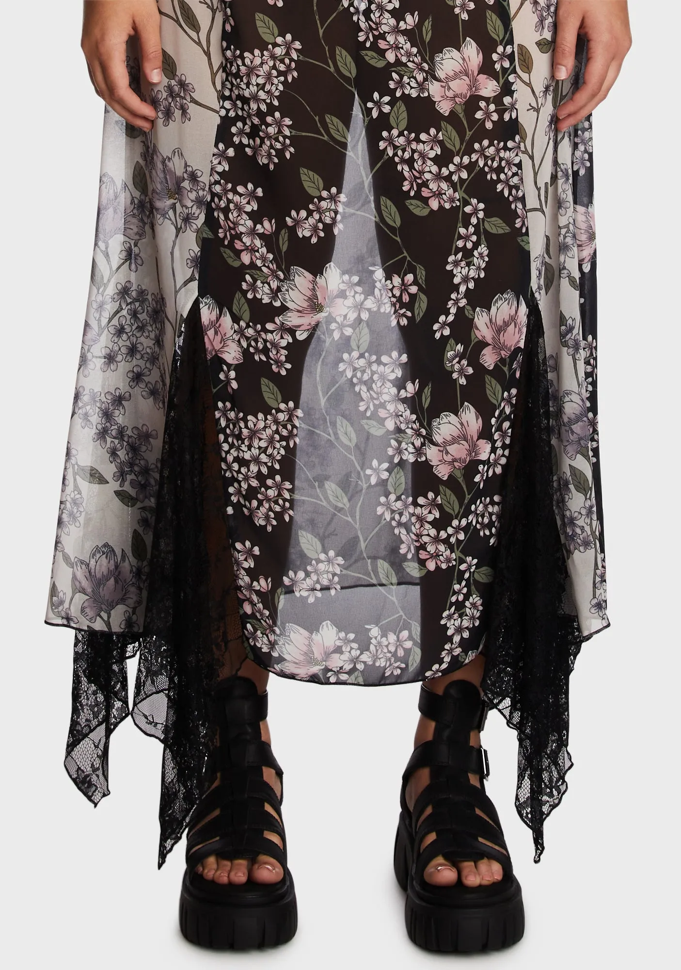 Plus Voice In A Bottle Maxi Skirt sold by Dolls Kill product image thumbnail 2