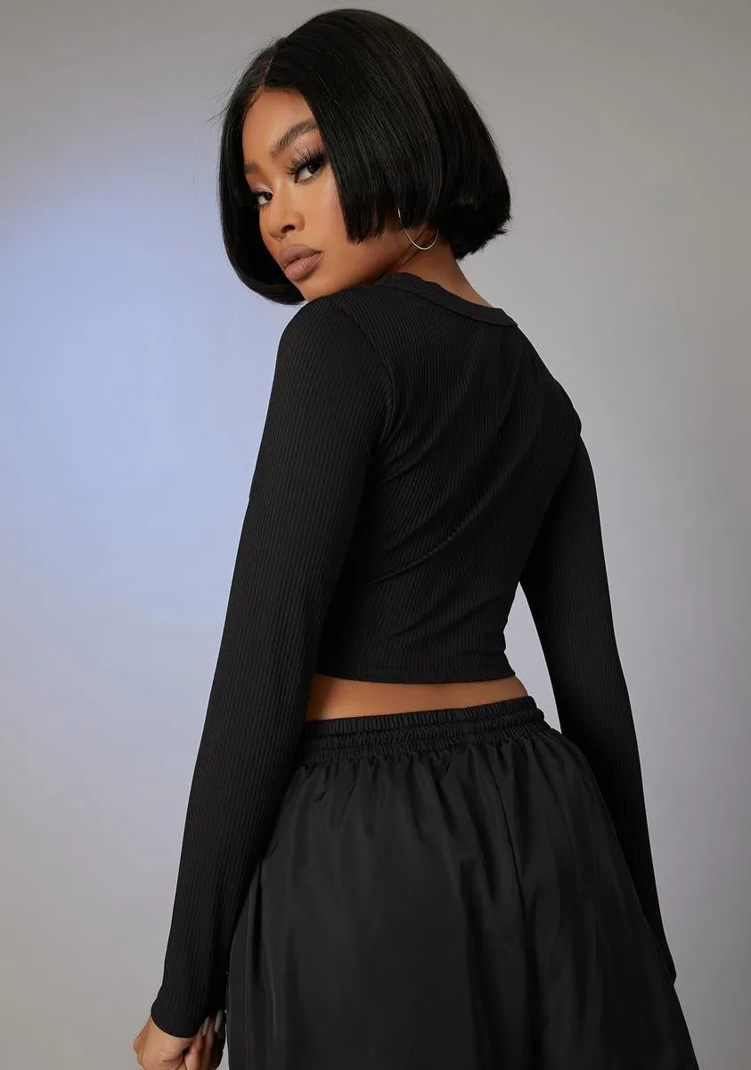 Speakerphone Hottie Long Sleeve Top sold by Dolls Kill product image thumbnail 4