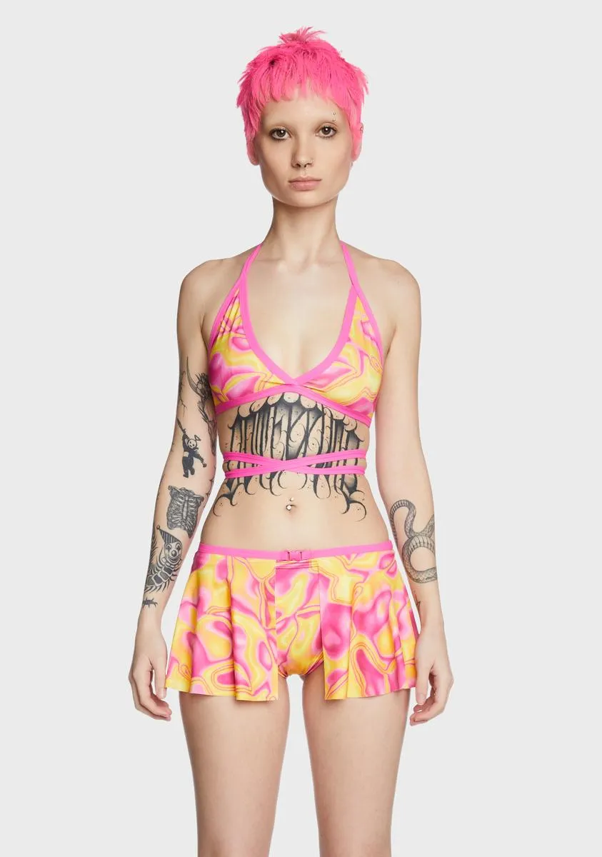 Lava Girl Triangle Top sold by Dolls Kill