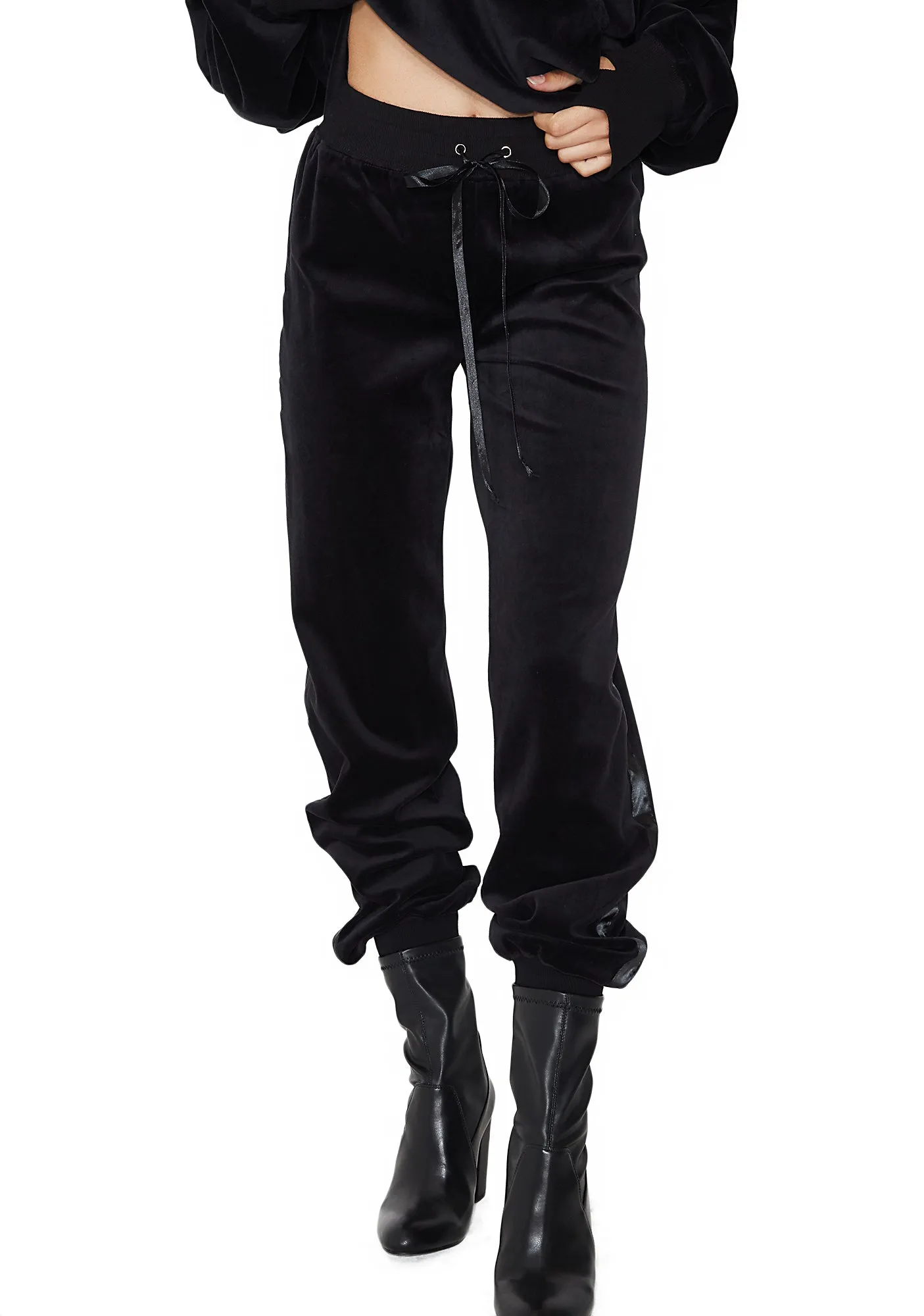 Doll Domination Velour Track Pants sold by Dolls Kill product image thumbnail 2