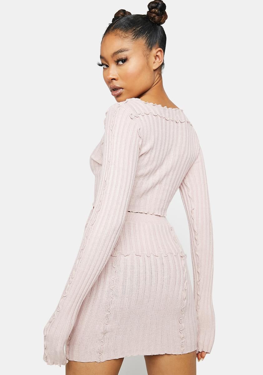 Blush Got Your Attention Lace-Up Set sold by Dolls Kill product image thumbnail 4