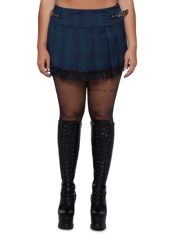 Plus Midnight Study Mini Skirt sold by Dolls Kill
