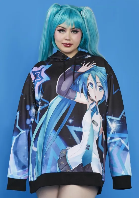 Plus Digital Icon Oversized Hoodie sold by Dolls Kill