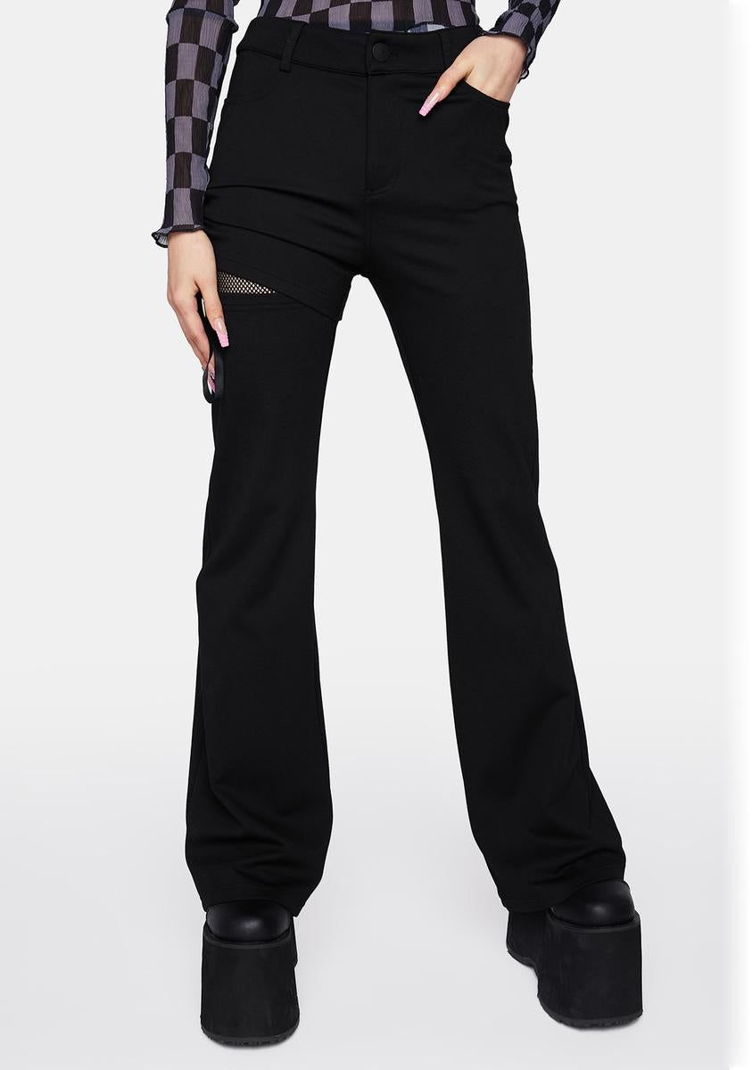 Sexy Elastic Flare Pants sold by Dolls Kill