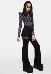 Sexy Elastic Flare Pants sold by Dolls Kill