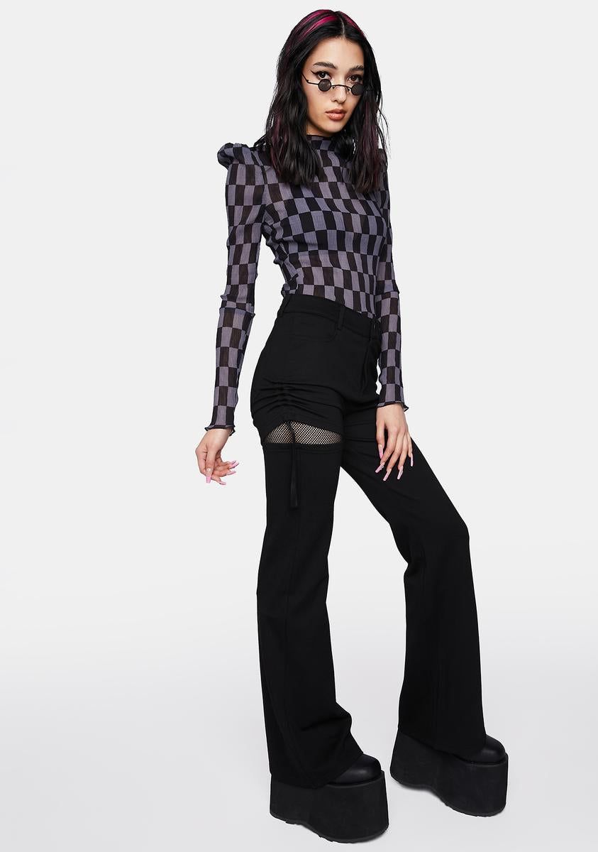 Sexy Elastic Flare Pants sold by Dolls Kill product image thumbnail 2