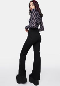 Sexy Elastic Flare Pants sold by Dolls Kill