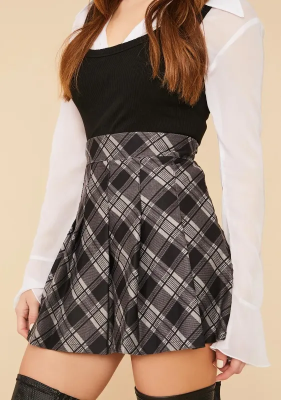 Collegiate Cutie Plaid Mini Skirt sold by Dolls Kill