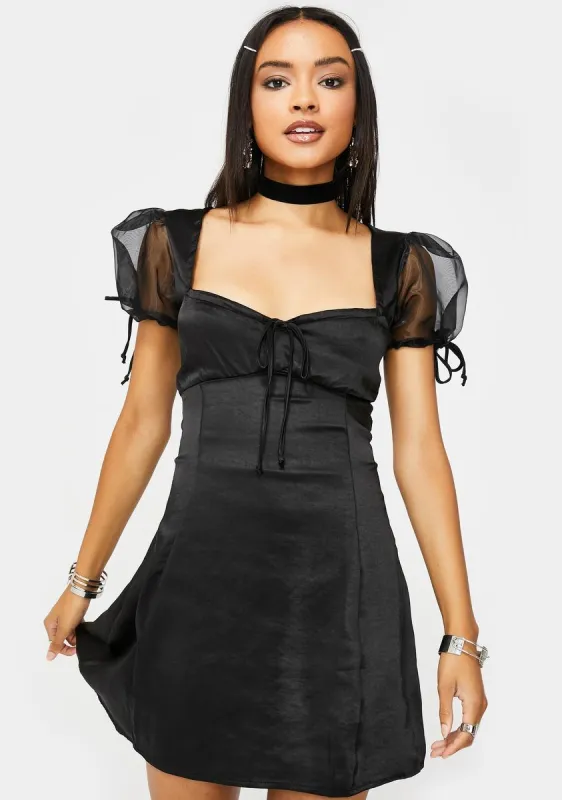 Guenelle Satin Dress sold by Dolls Kill