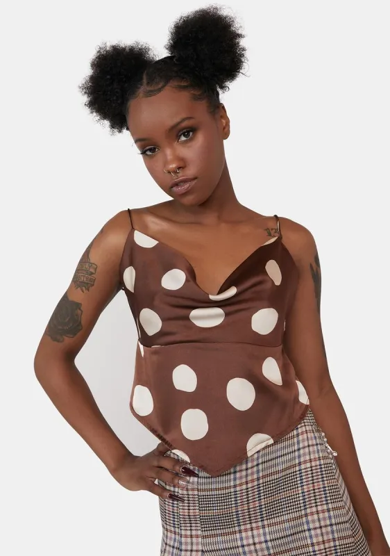 Go All Out Polka Dot Crop Top sold by Dolls Kill
