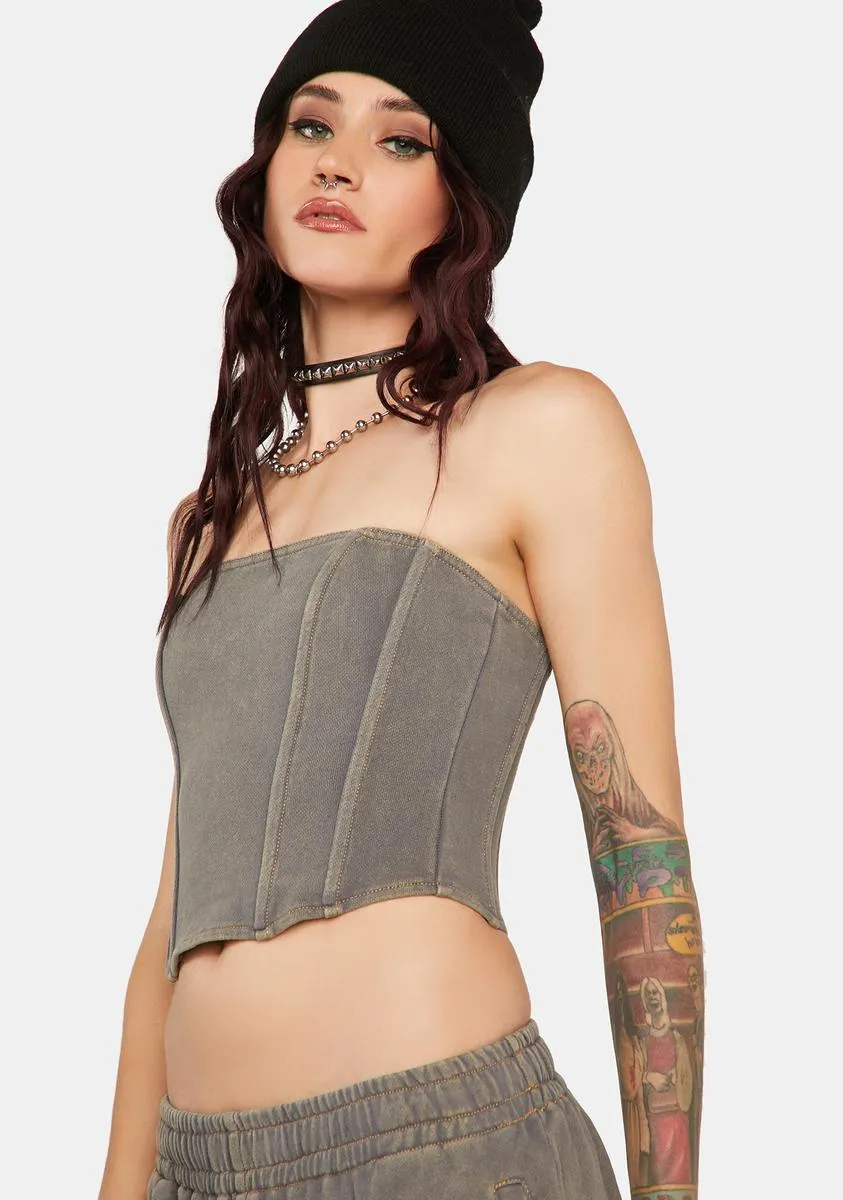 Just Relax Crop Bustier sold by Dolls Kill product image thumbnail 3