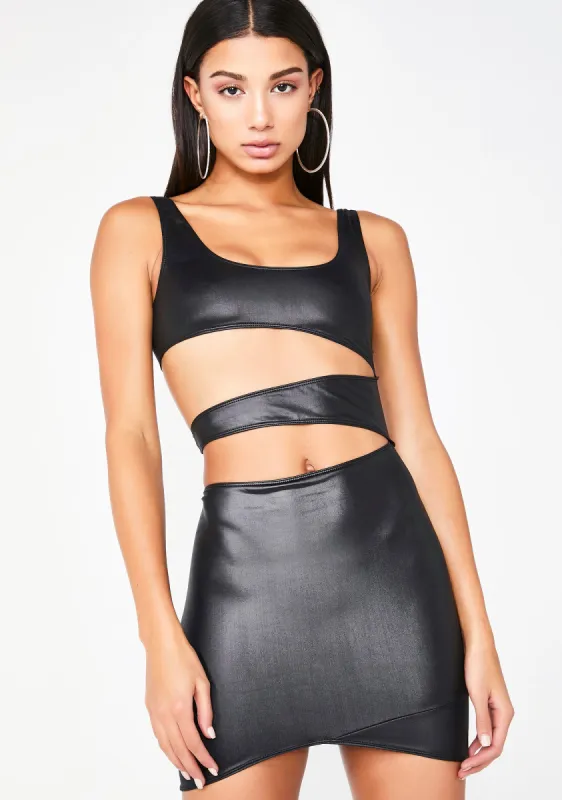 Onyx Command Attention Mini Dress sold by Dolls Kill