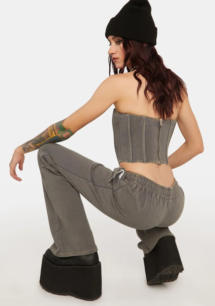 Just Relax Crop Bustier sold by Dolls Kill product image thumbnail 4