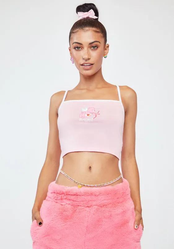 X Care Bears Angel Cropped Tank Top sold by Dolls Kill