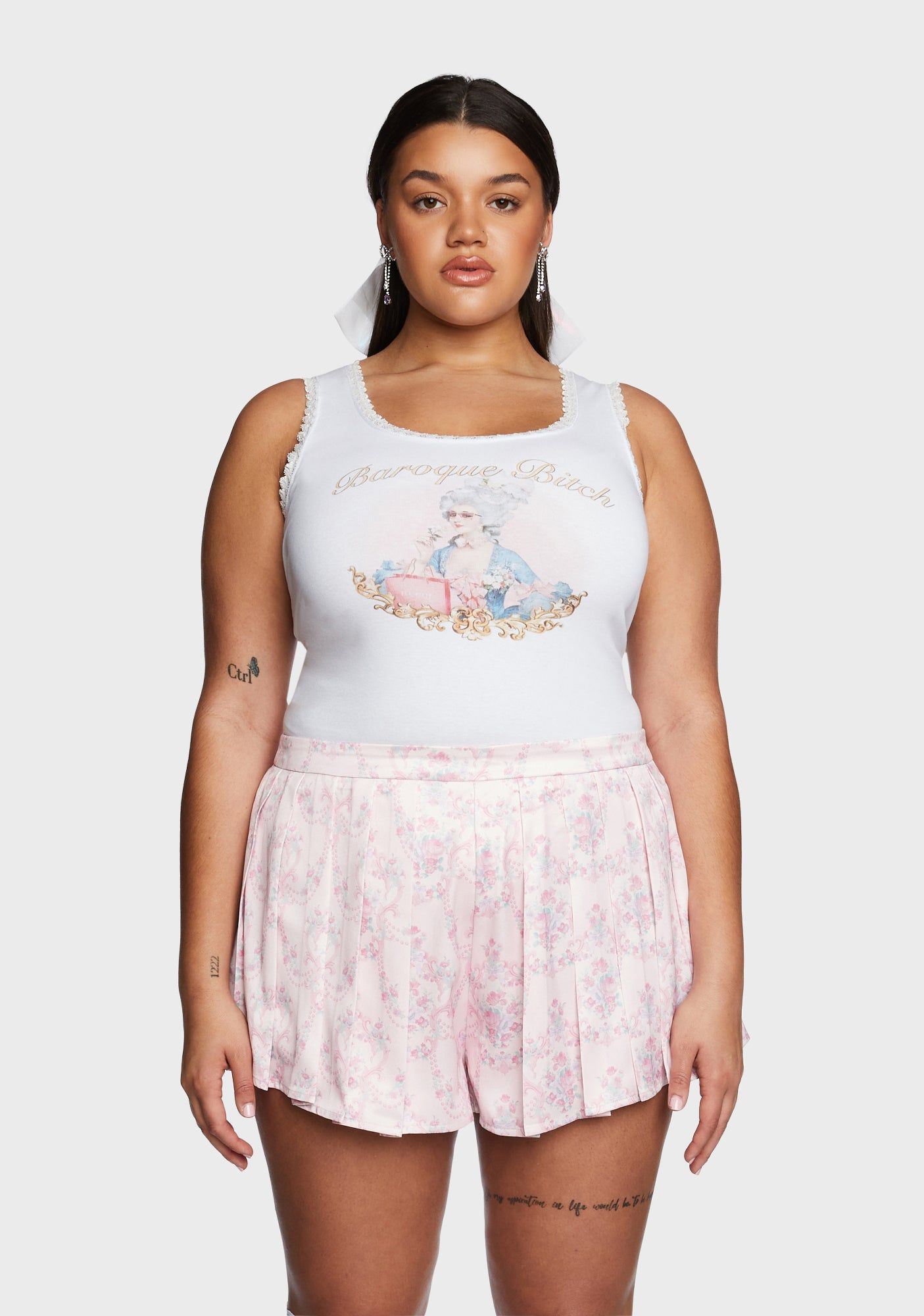 Plus Riotous Times Cropped Tank sold by Dolls Kill