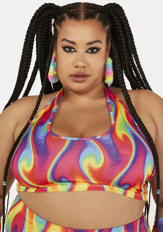 Plus Wild Heat Crop Top sold by Dolls Kill