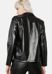 Rough 'Em Up Vegan Leather Jacket sold by Dolls Kill