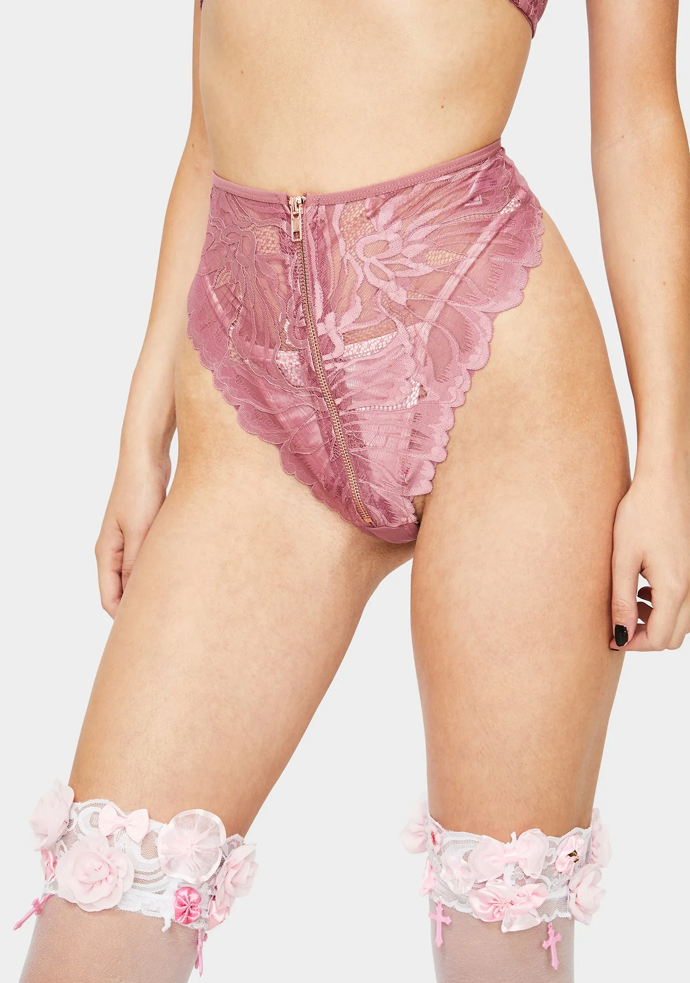 Evette Floral Bra Set sold by Dolls Kill product image thumbnail 2