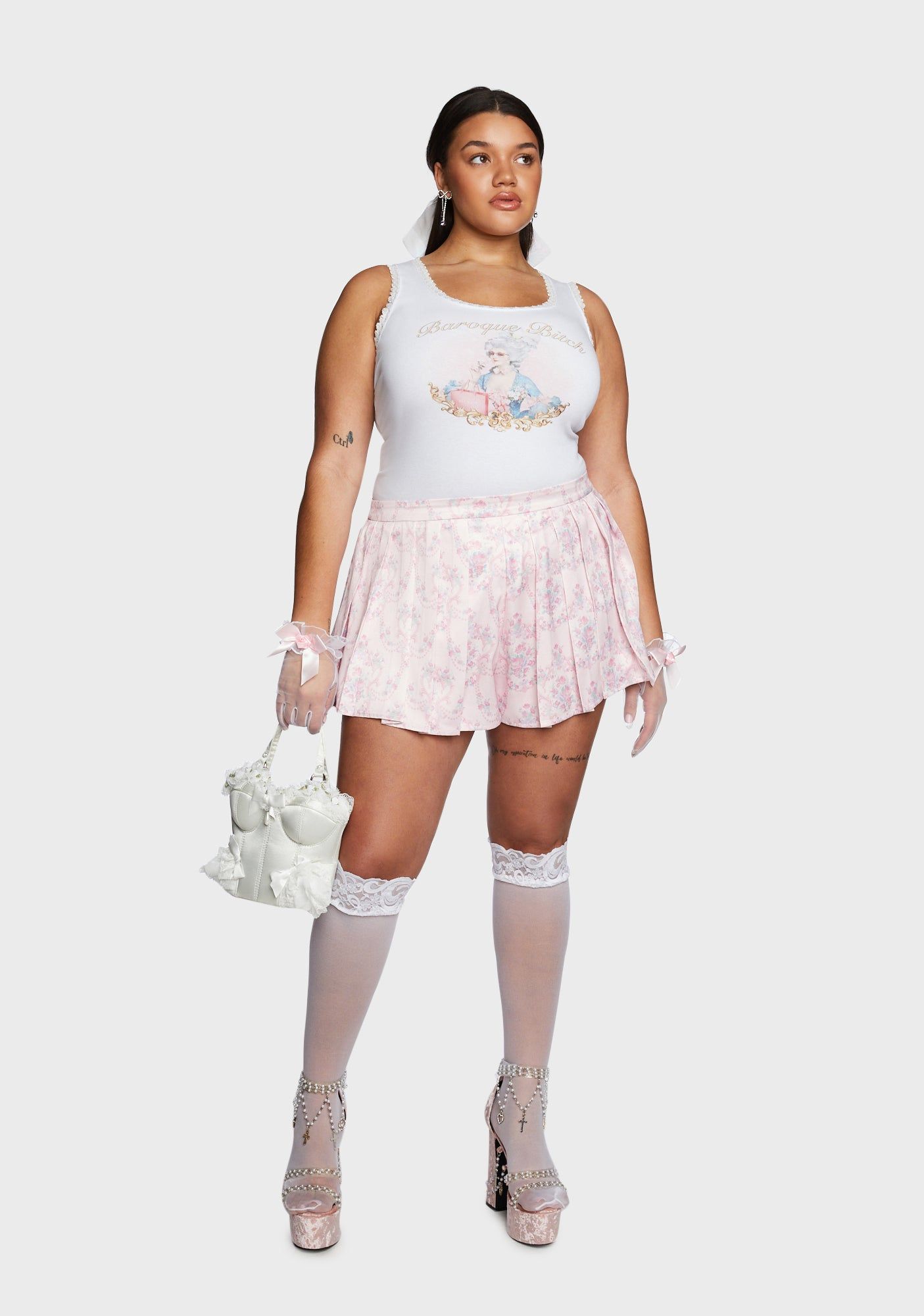 Plus Riotous Times Cropped Tank sold by Dolls Kill product image thumbnail 5