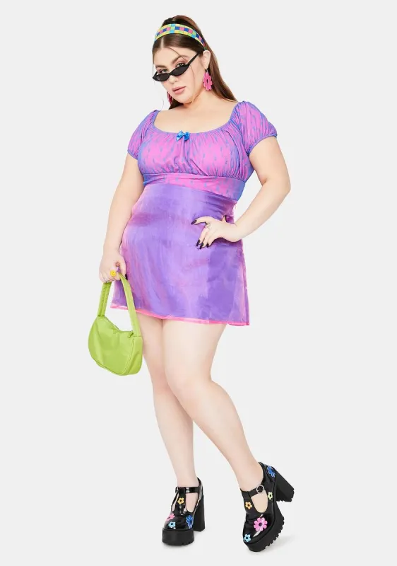 Lil Mega Cutie Organza Overlay Mini Skirt sold by Dolls Kill