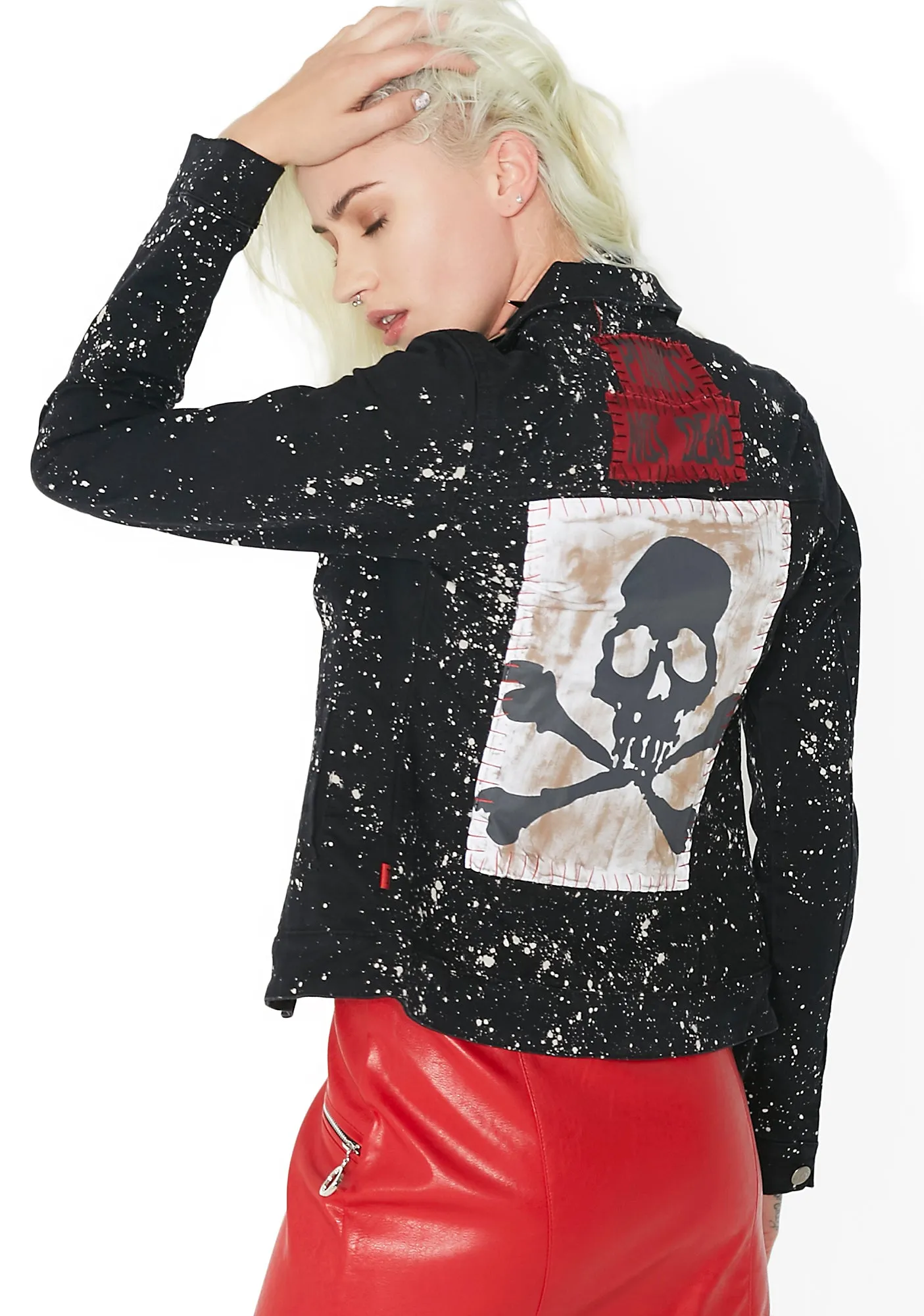 Bleach And Patch Trucker Jacket sold by Dolls Kill product image thumbnail 4