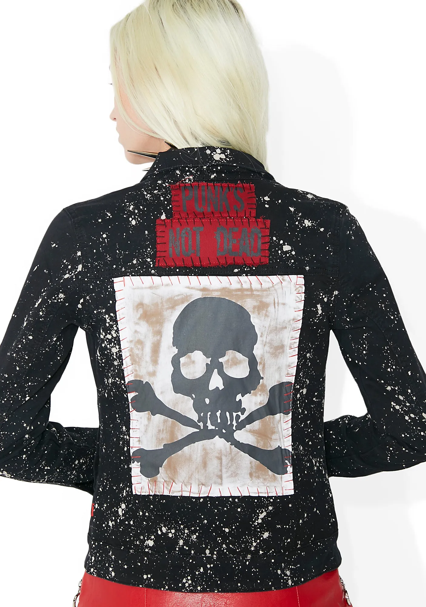 Bleach And Patch Trucker Jacket sold by Dolls Kill