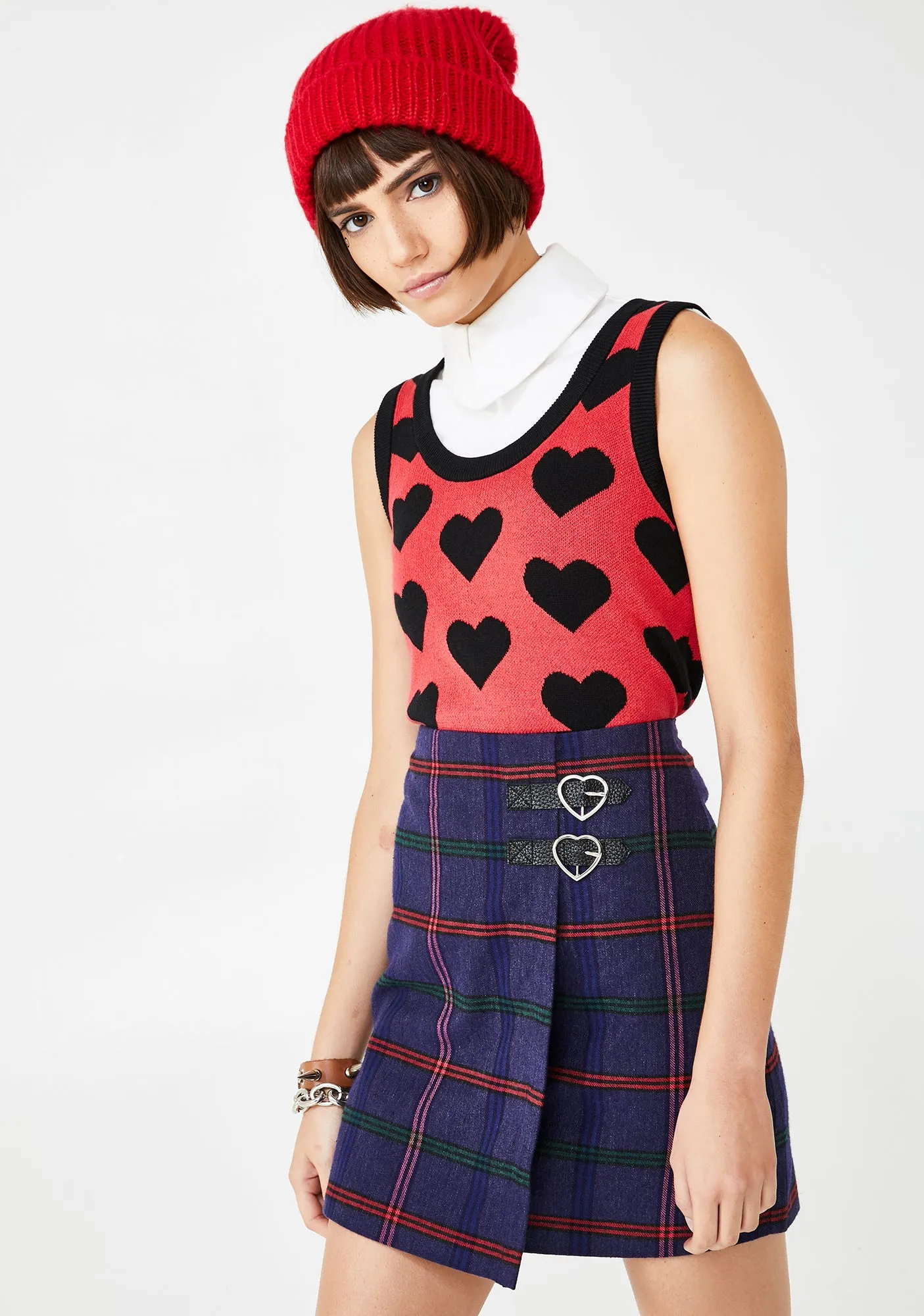 Knit Heart Tank Top sold by Dolls Kill product image thumbnail 2