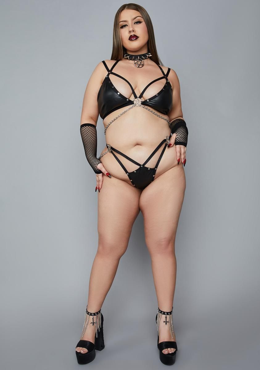 Plus Daughter Of Mercy Lingerie Set sold by Dolls Kill product image thumbnail 3