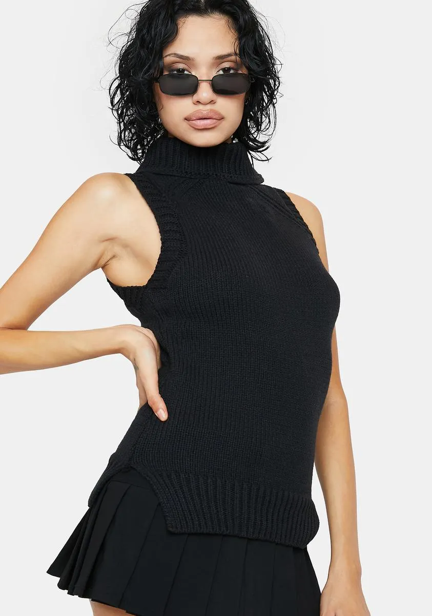 Slick Get Real Turtle Neck Tank Top sold by Dolls Kill product image thumbnail 2