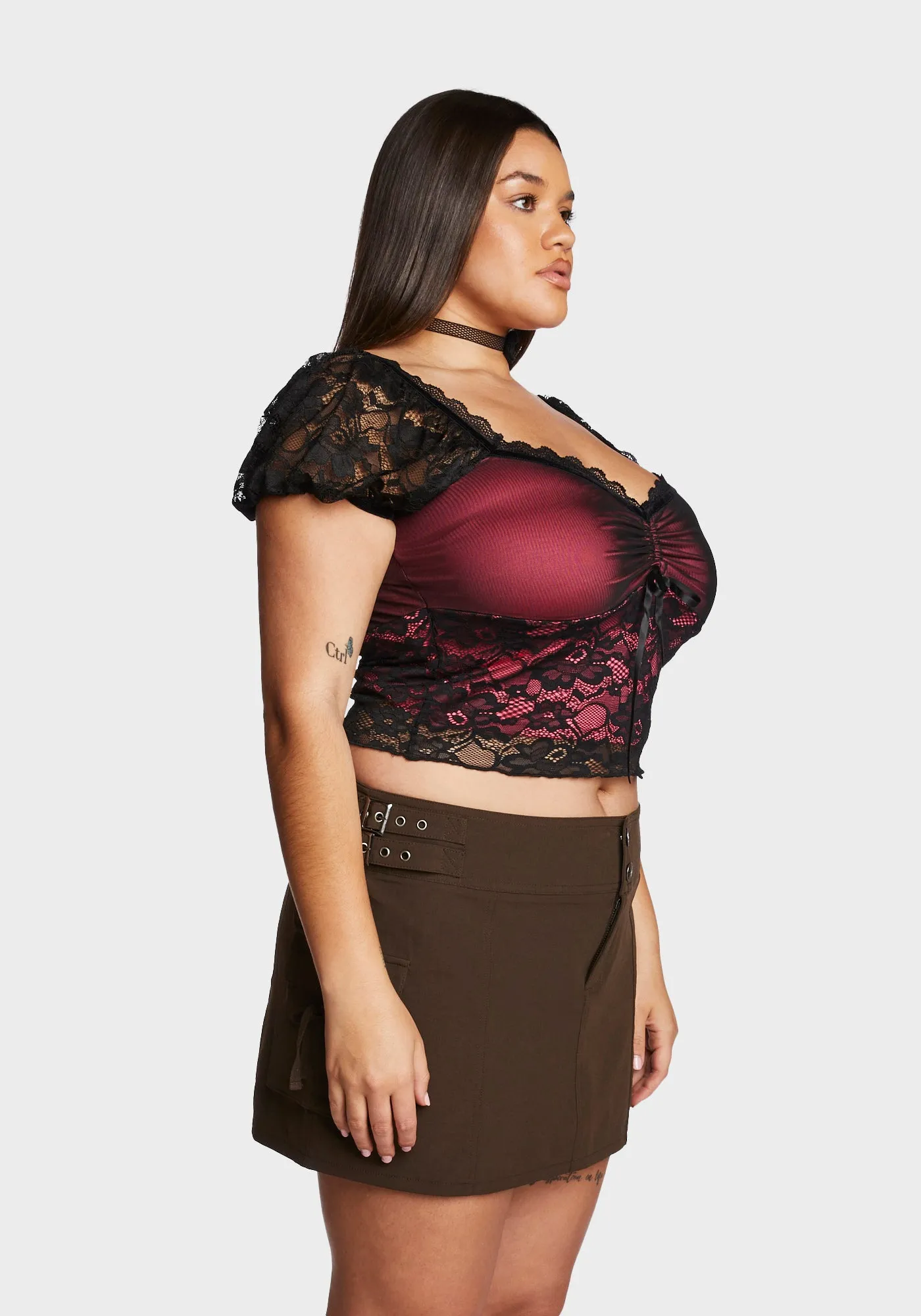 Plus Cross-Country Trip Crop Top sold by Dolls Kill product image thumbnail 3