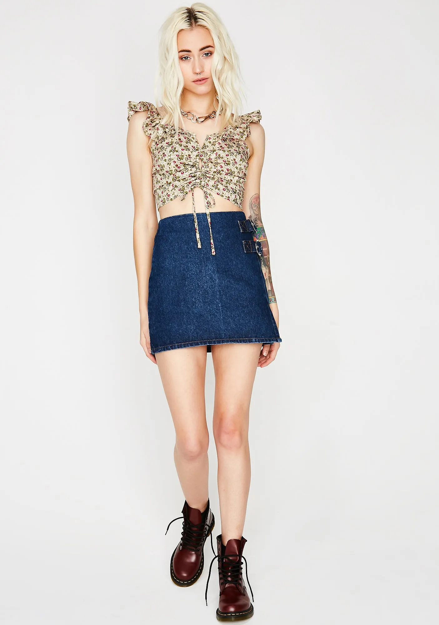 Tea For Two Crop Top sold by Dolls Kill product image thumbnail 2