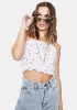 Cringe Volume Flower Top sold by Dolls Kill